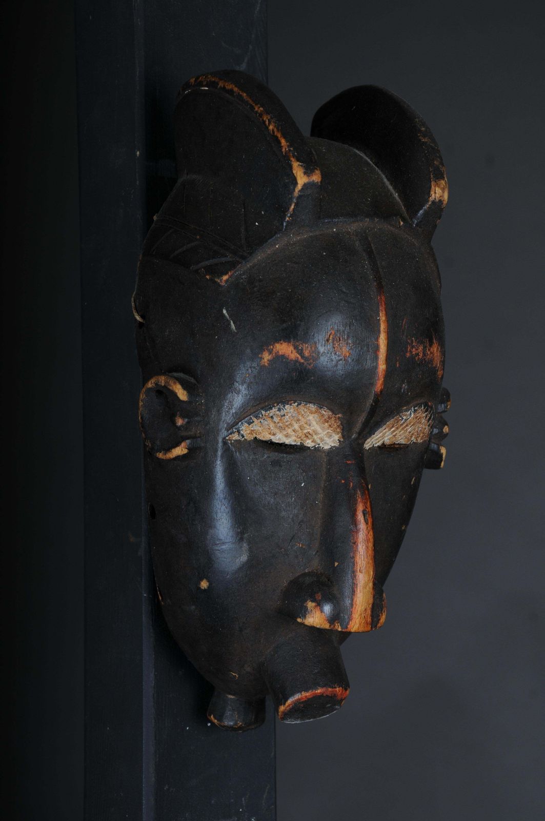 20th Century Antique Carved Wood Mask, African Art photo buy