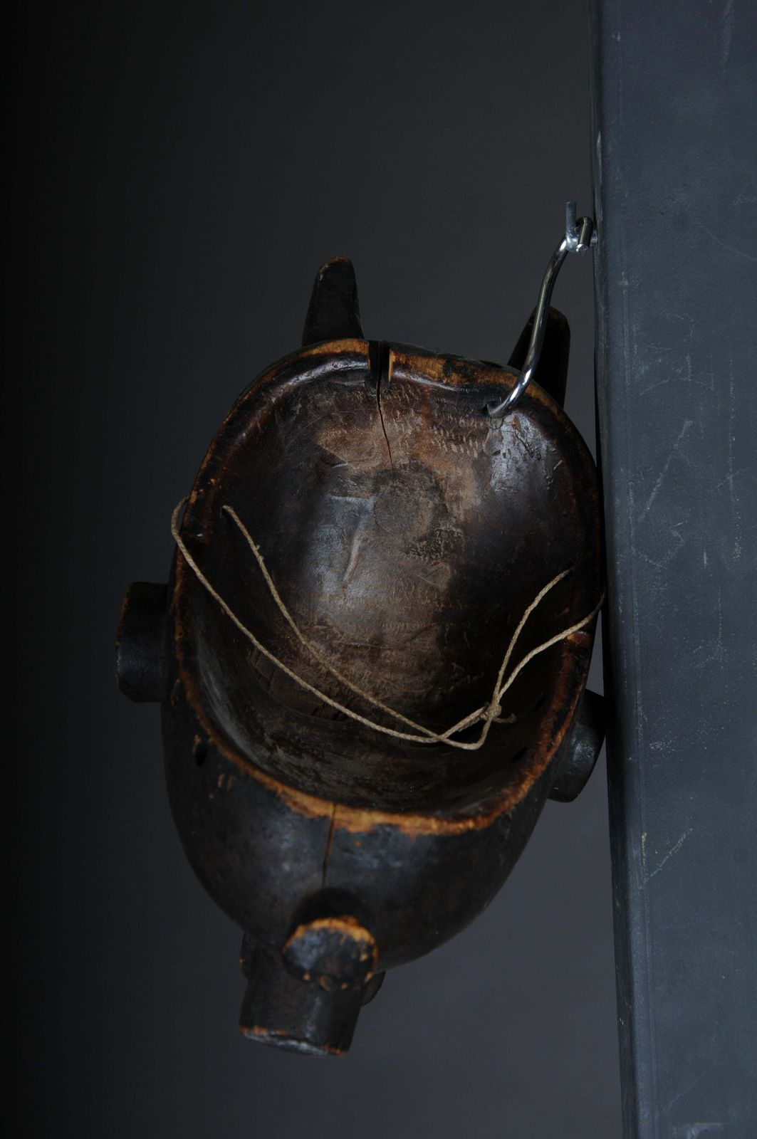 Art 20th Century Antique Carved Wood Mask, African Art photo