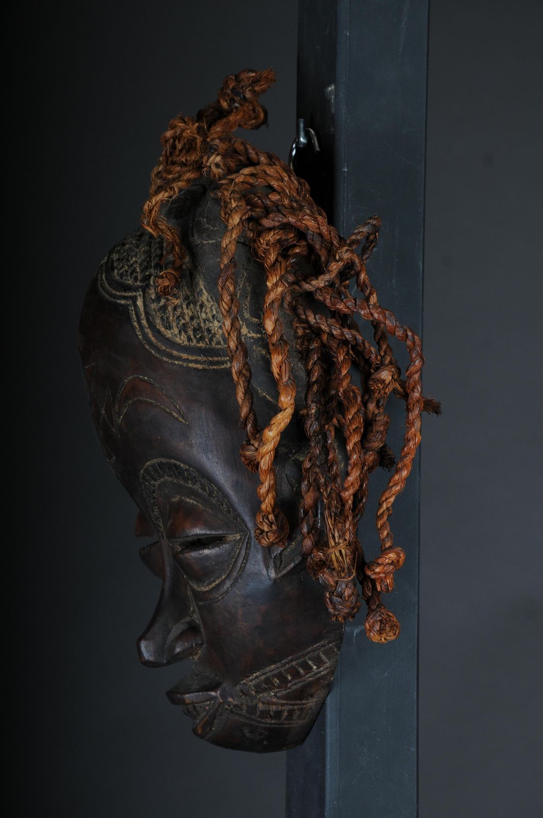 20th Century Antique Carved Wood Mask, African Art photo buy