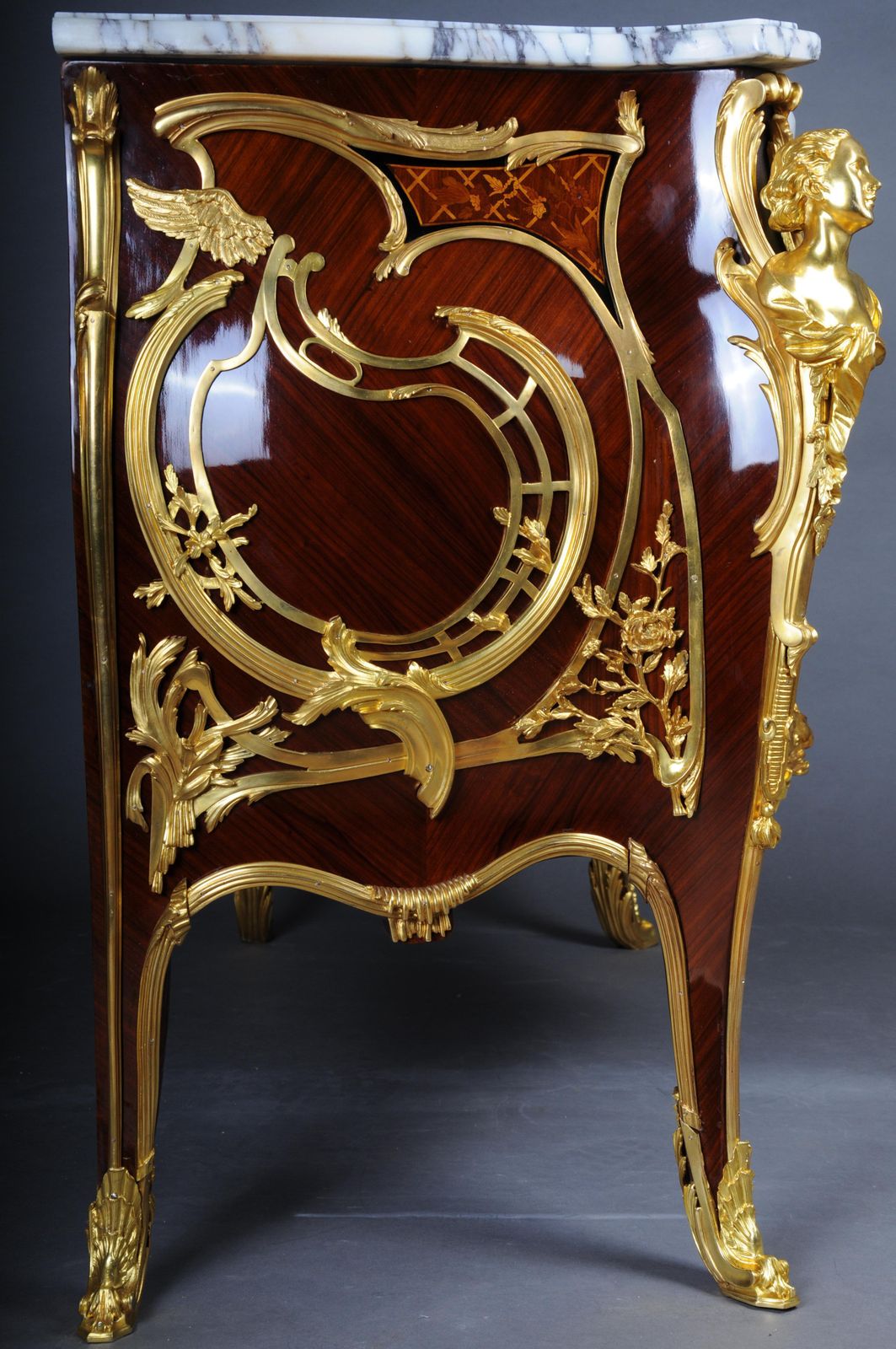 photo for sale 20th Century Royal Francois Link Chest Of Drawers, Oak With Gilt Bronze