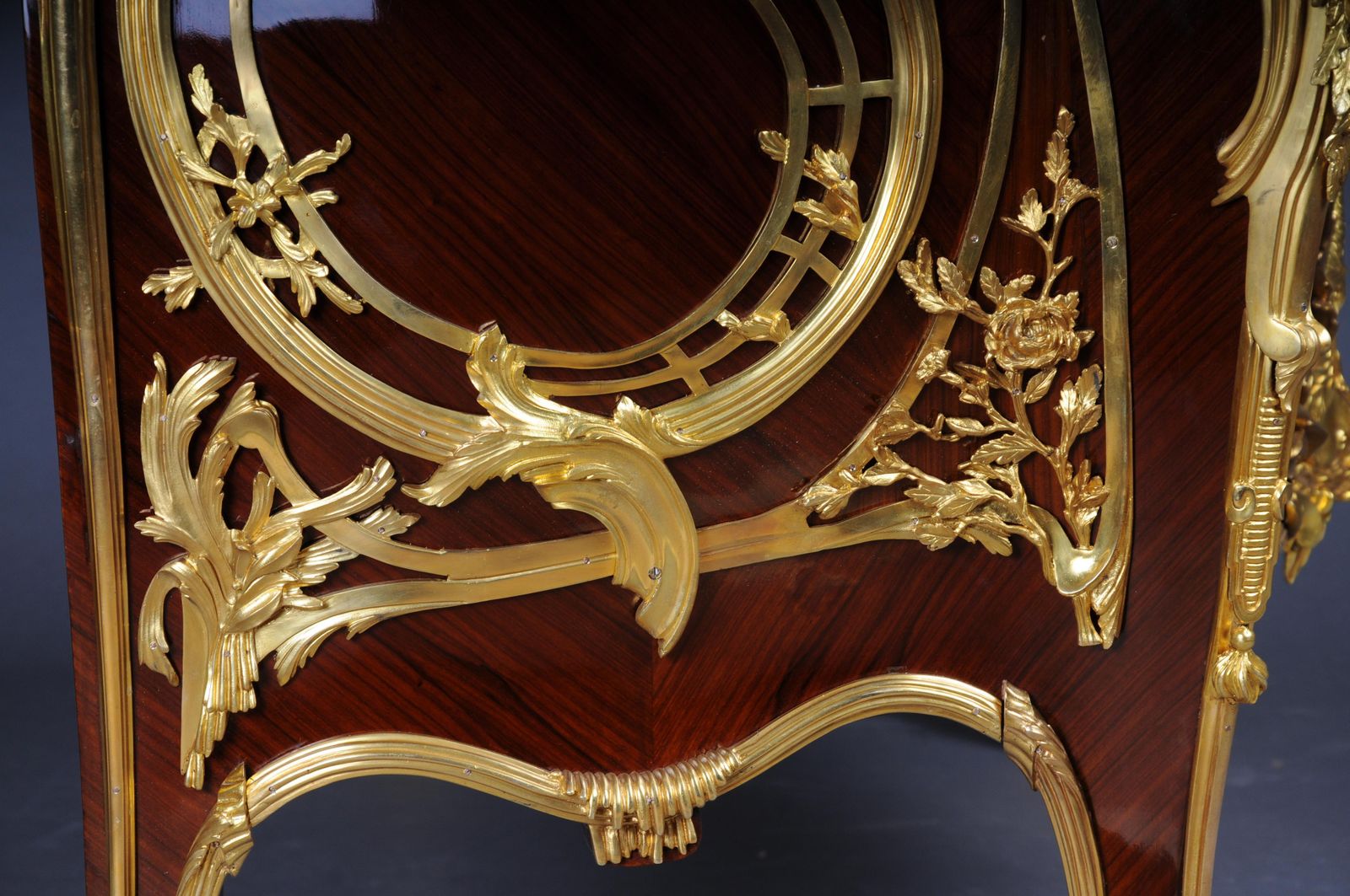 Furniture 20th Century Royal Francois Link Chest Of Drawers, Oak With Gilt Bronze photo