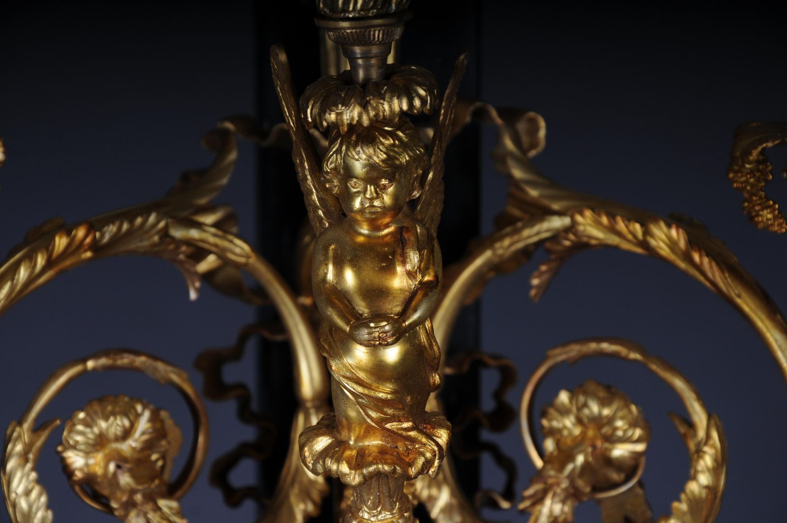 Pair Of (2) Bronze Magnificent Sconces, Gilded In Louis XV photo Lighting