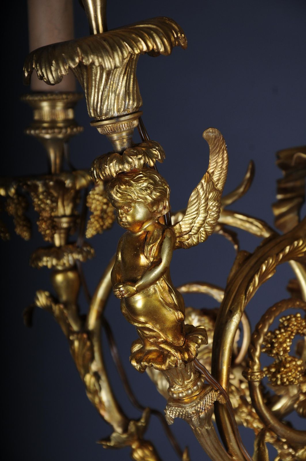 photo for sale Pair Of (2) Bronze Magnificent Sconces, Gilded In Louis XV