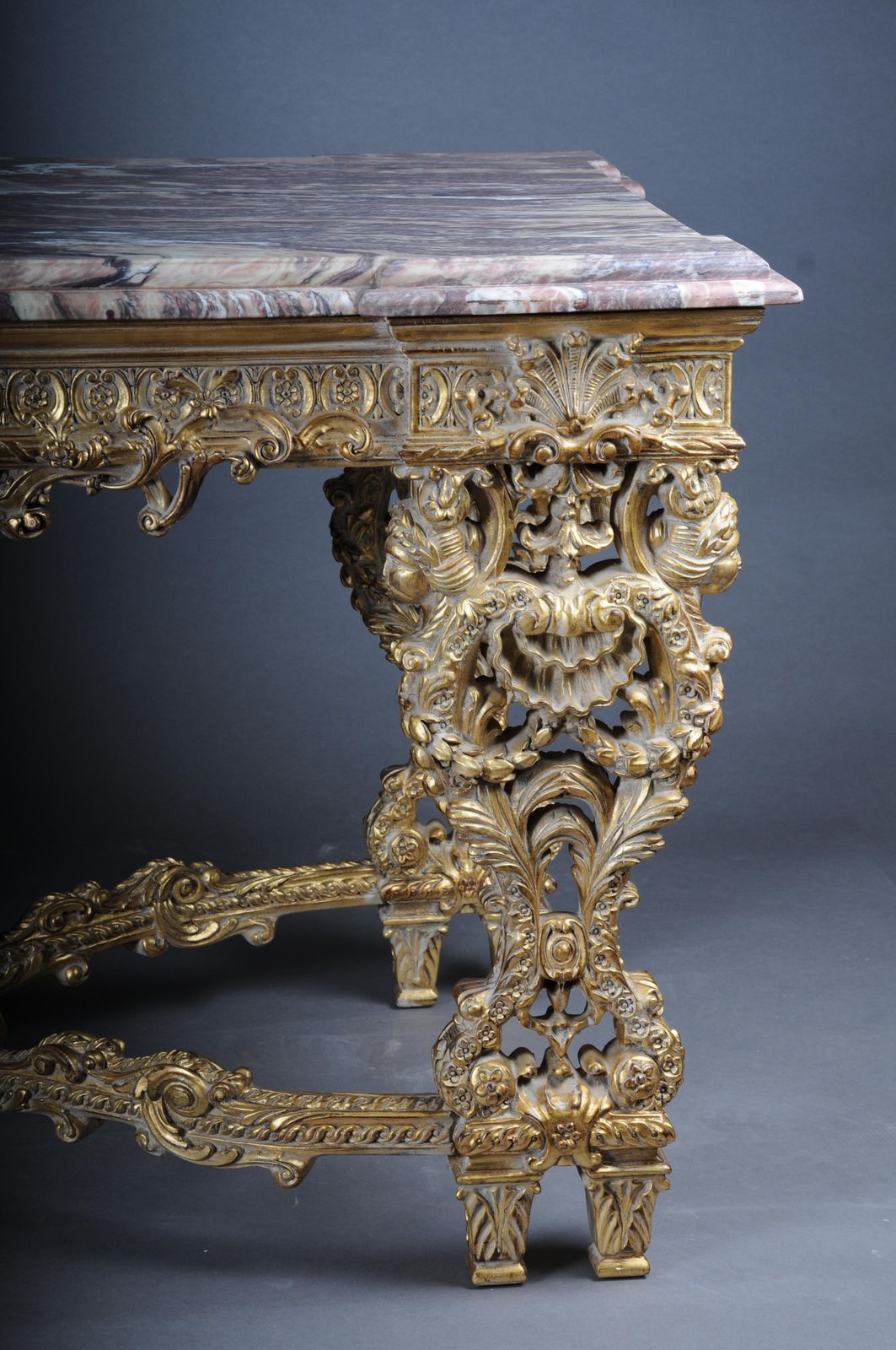 Monumental, Impressive Splendid Salon Table After Francois Linke photo vinterior