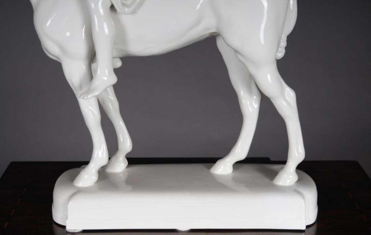 20th Century Big Kpm Berlin  Louis Tuaillon  Sculpture Figure Amazoness On Horse photo Art