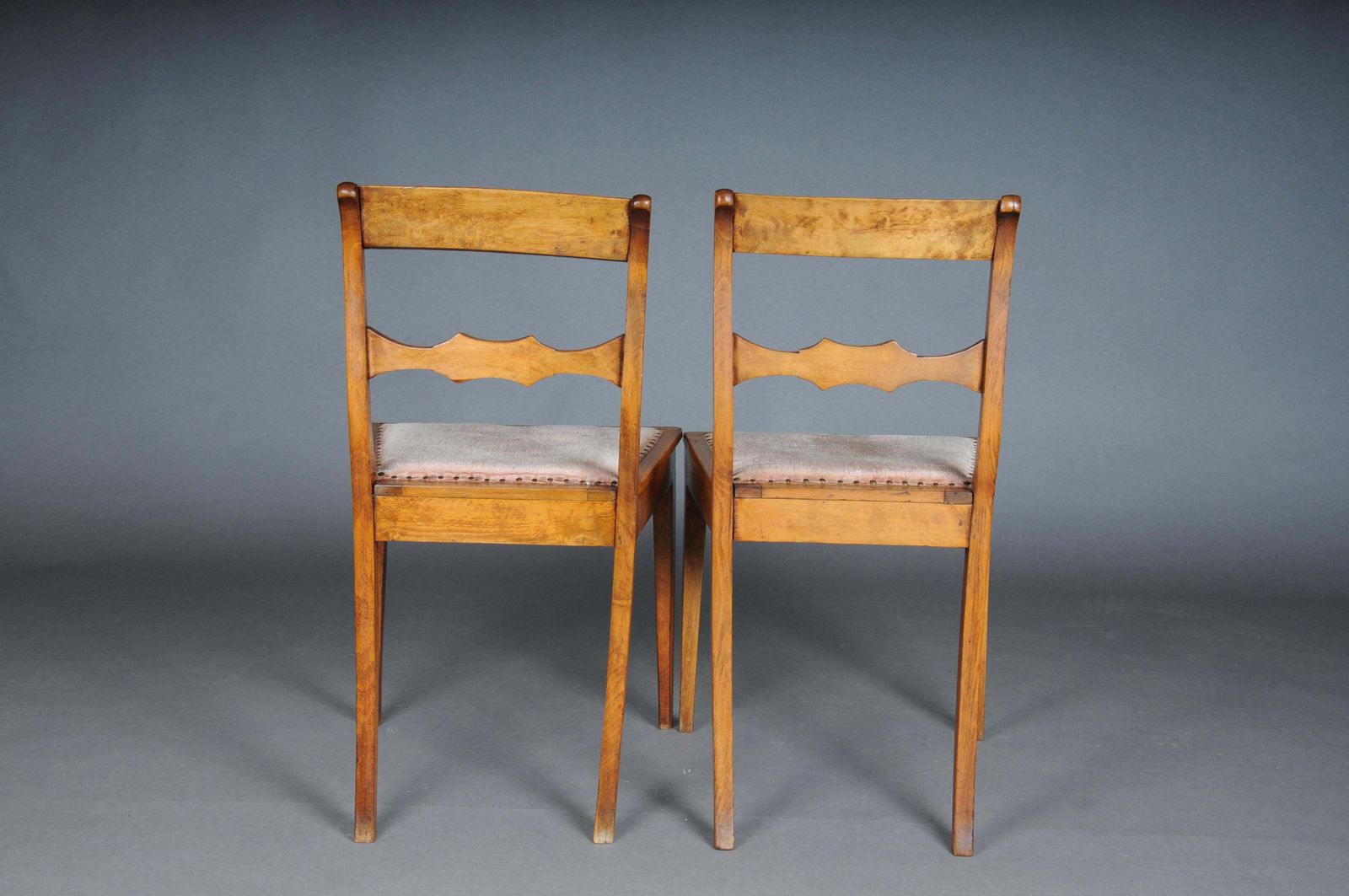photo furniture Pair (2) Antique Biedermeier Chairs Circa 1840, Birch