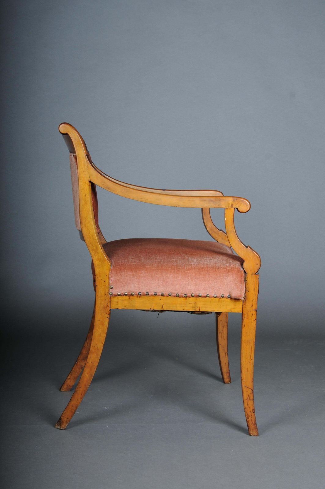 Antique Biedermeier Armchair From Around 1840, Birch photo 1286.0