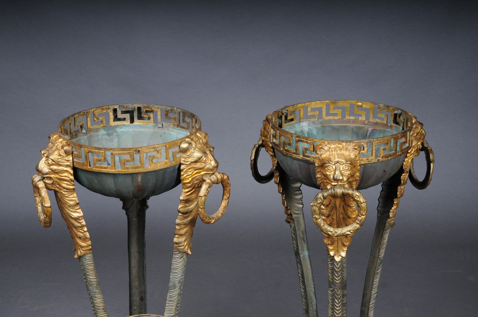 photo for sale Pair (2) Antique Gueridons/Floral Columns In Athens, France, 19th Century