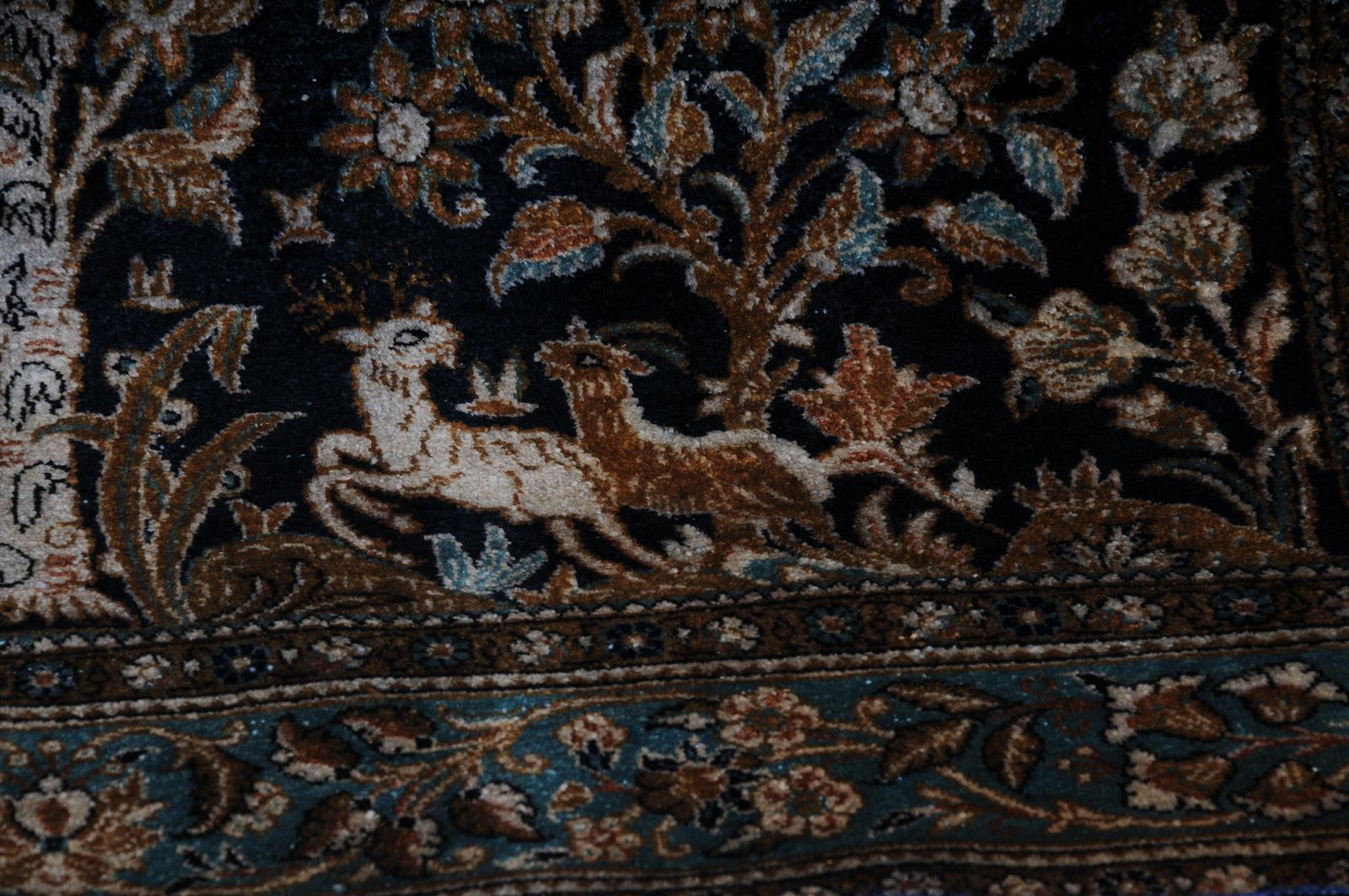 Oriental Carpet/Bridge Silk Paradise Garden 20th Century photo 982.0