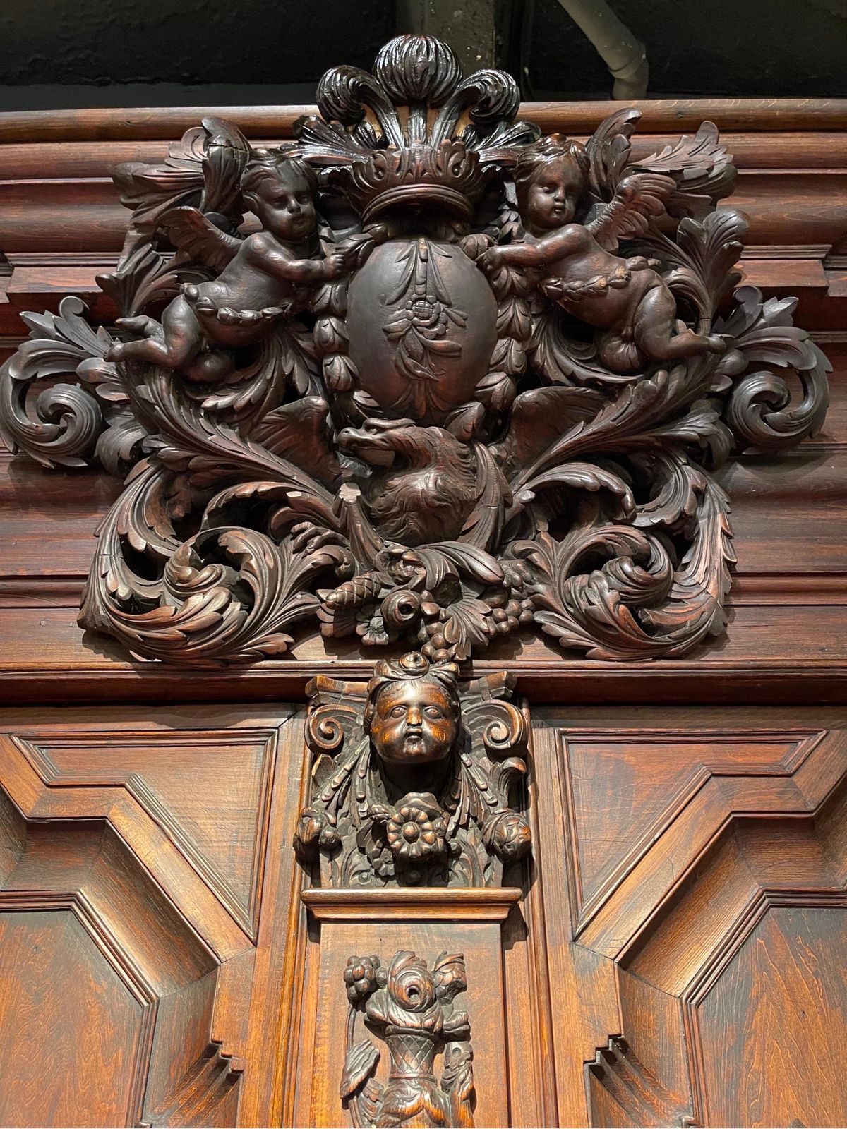 Monumental Baroque Cabinet, Oak, Around 1720, North German photo 11109.0