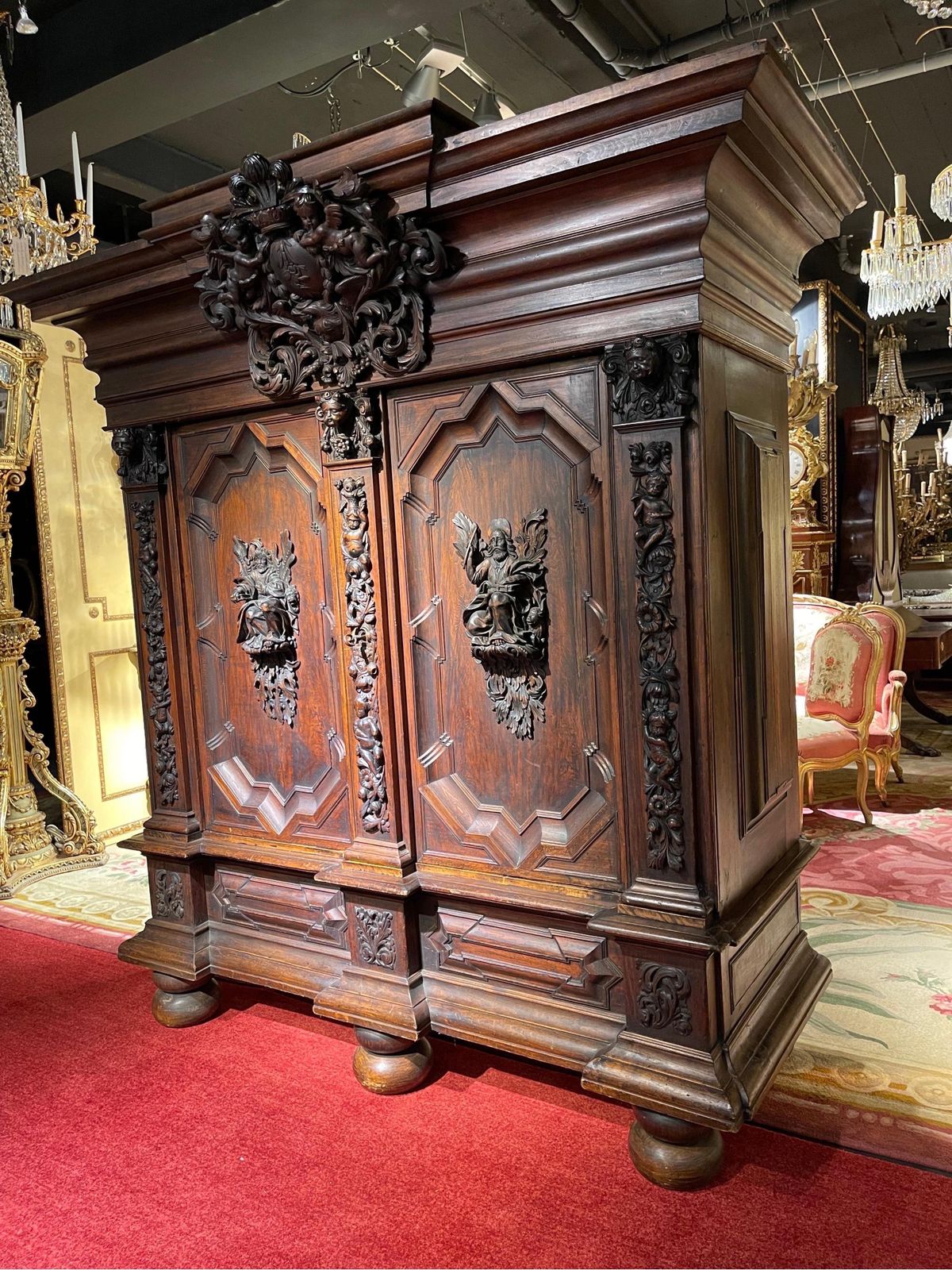 Monumental Baroque Cabinet, Oak, Around 1720, North German photo buy