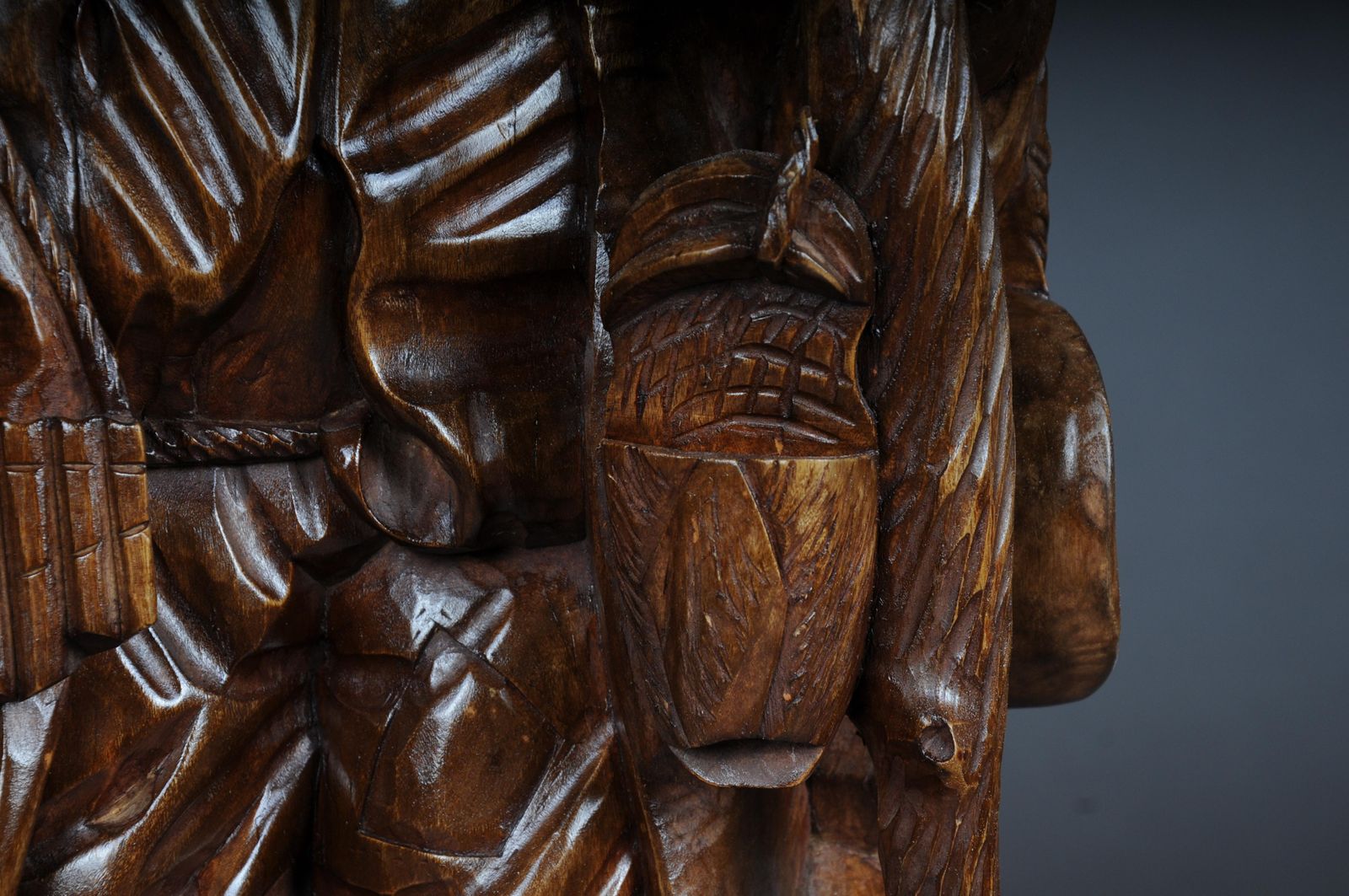 20th Century Wooden Sculpture, Ranger Made Of Lime Tree, Southern German photo buy