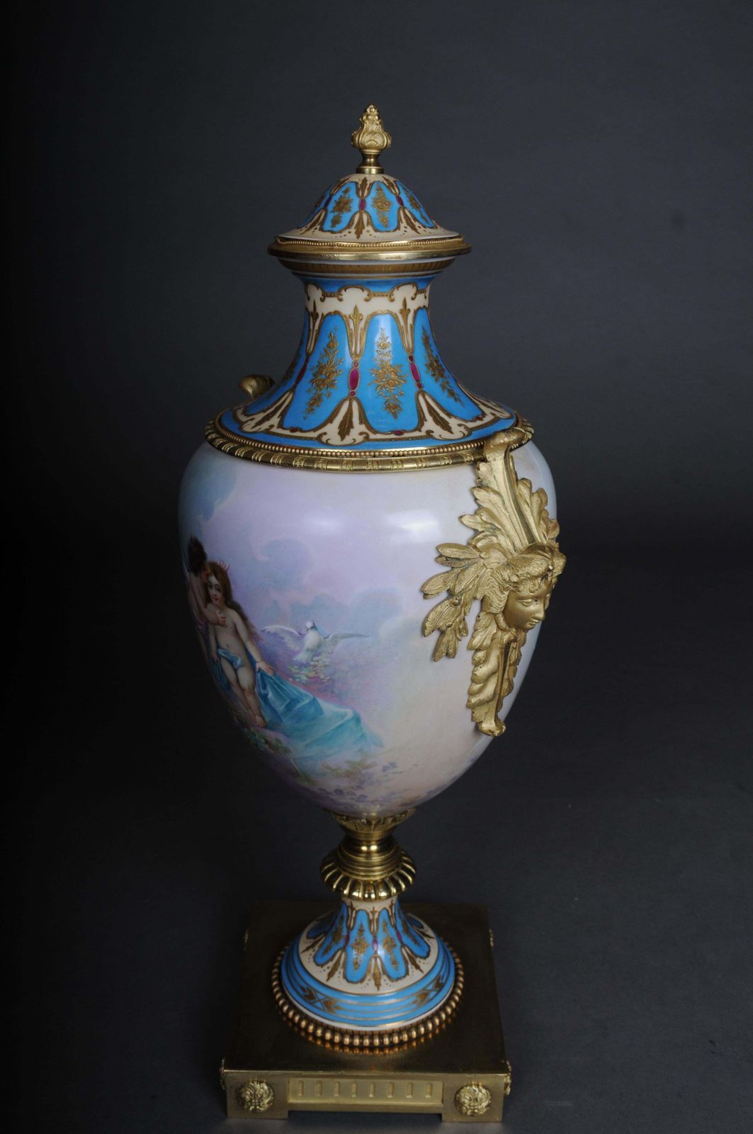 Home Decor 19th Century Monumental Sèvres Vase With Bronze Mounting photo