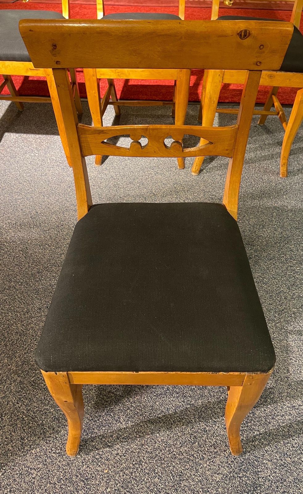 Beautiful Set Of 4 Biedermeier Chairs From Around 1860 photo vintage