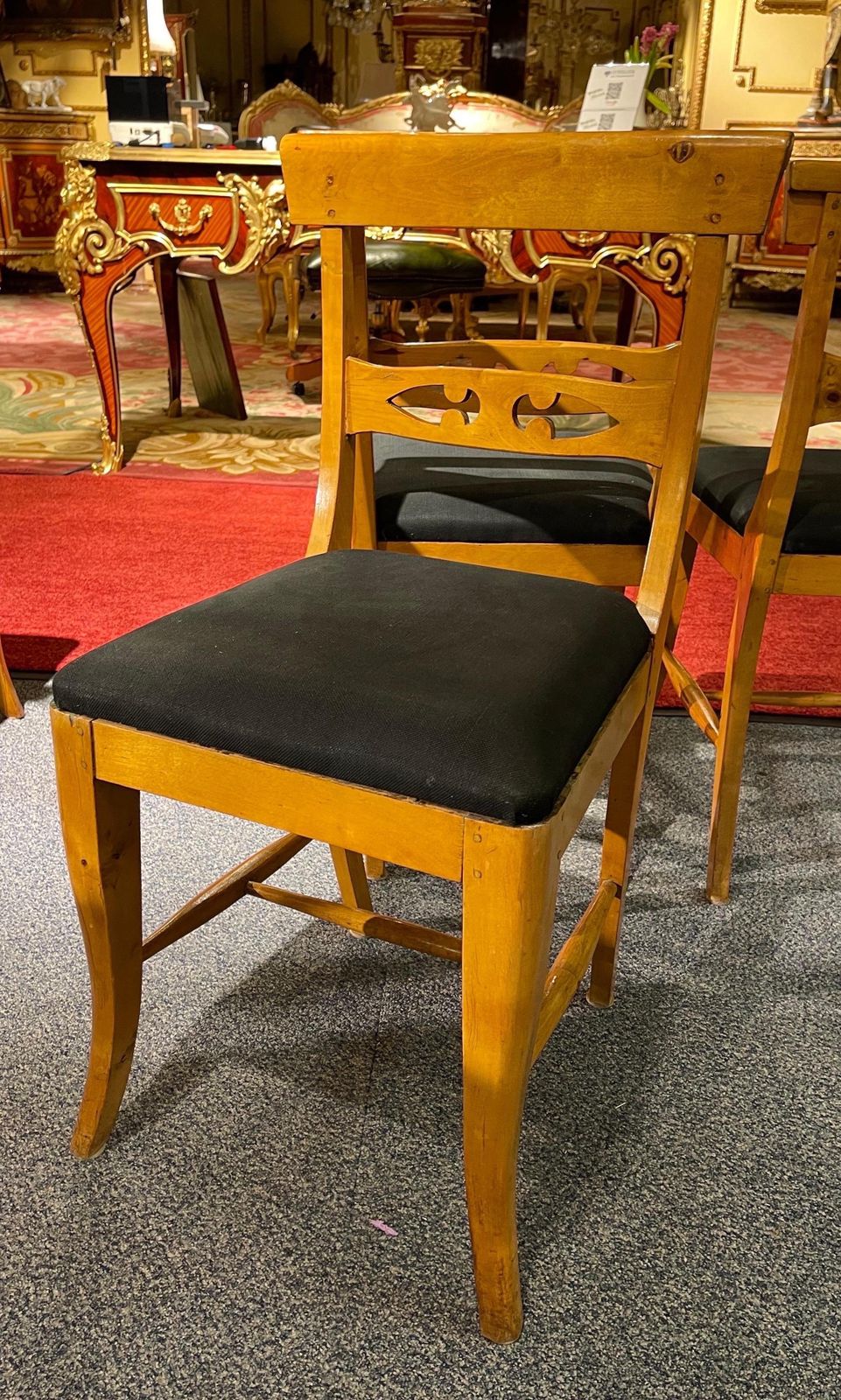 photo furniture Beautiful Set Of 4 Biedermeier Chairs From Around 1860
