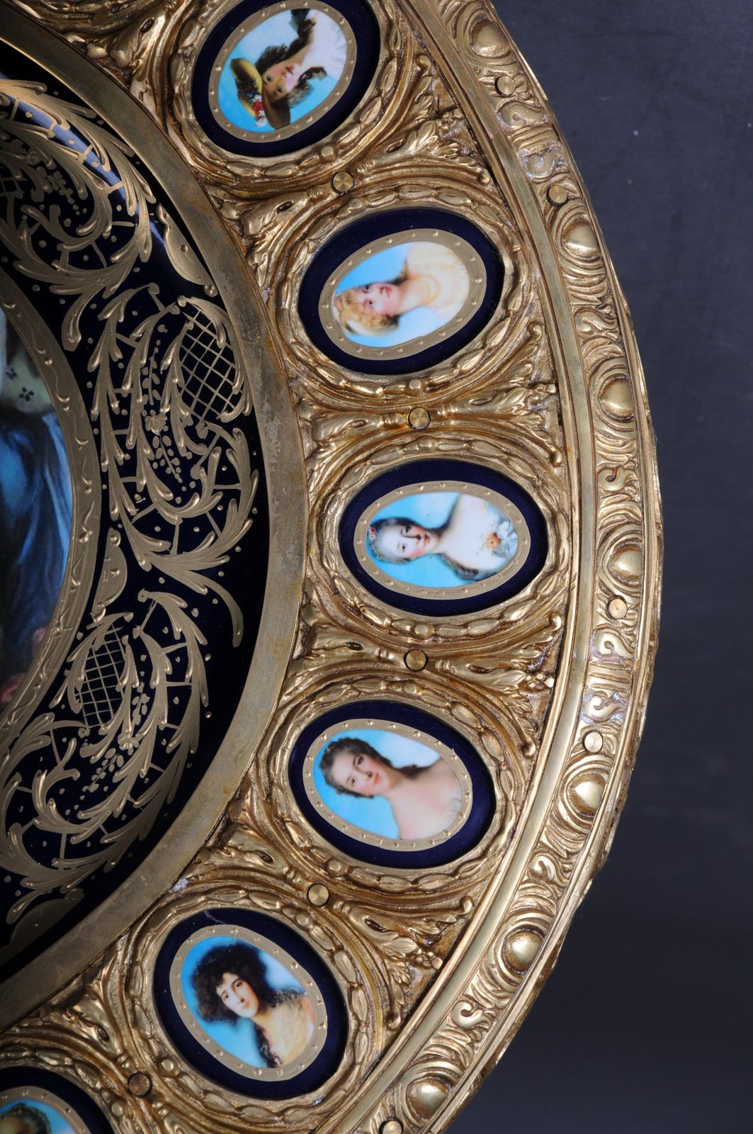 photo buy Imperial Center Table, Frame And Top Mount In Porcelain With Sevres Style Bronze