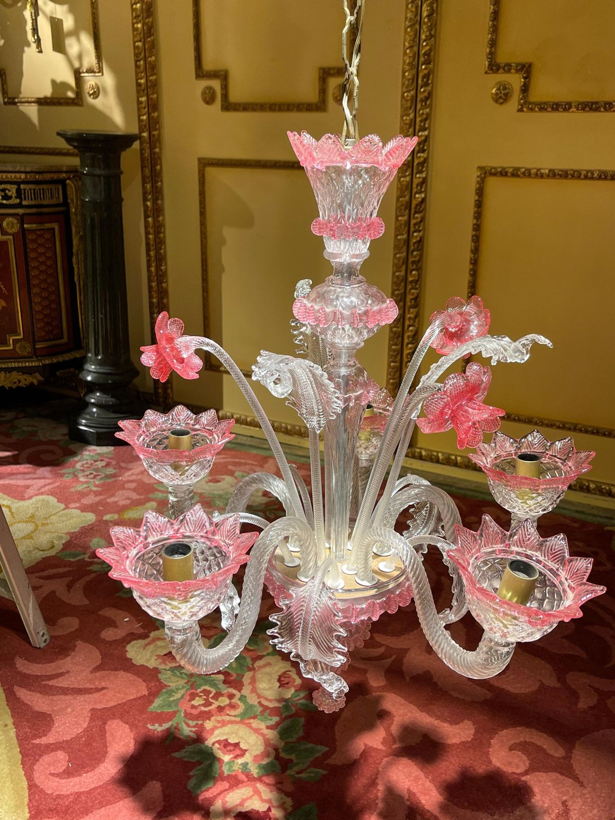 photo buy 20th Century Murano Italy Chandelier Ceiling Luster, Mouth Blown