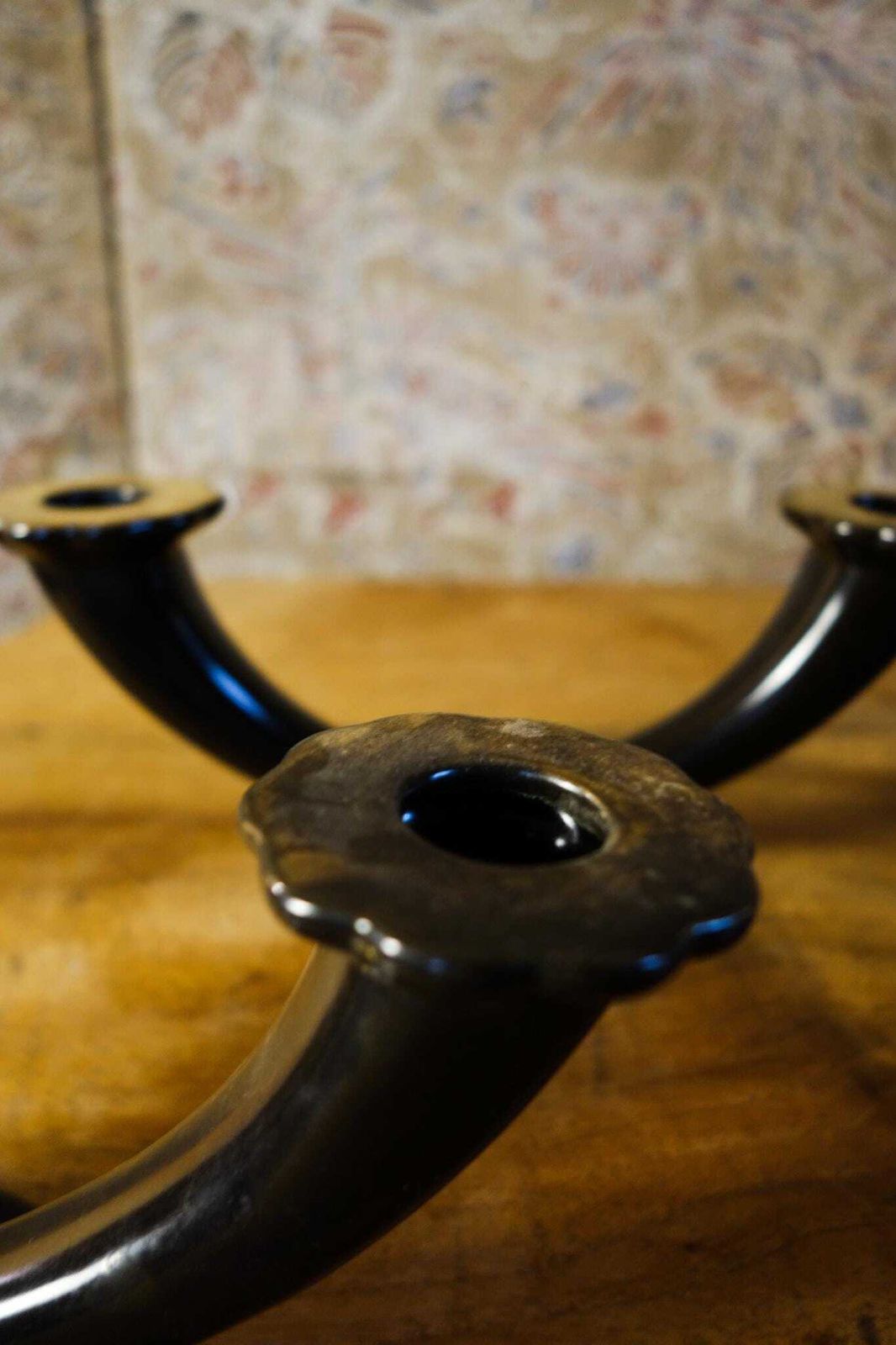 photo furniture Art Deco Gien Ceramic Candlestick Holders