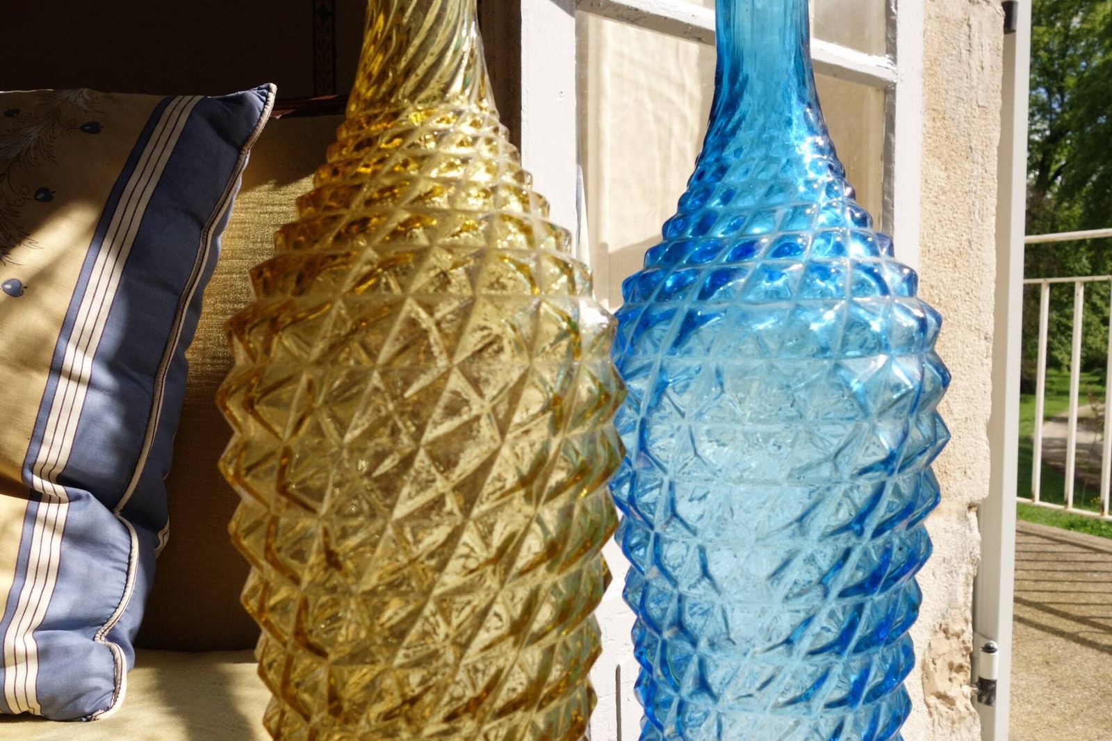 Carafe en verre Art Déco Empoli photo 170.0