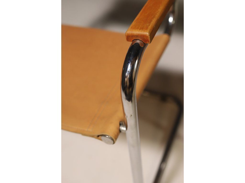 Furniture Pair Of Cantilever Tubular Steel Armchairs By Marcel Breuer, 1970´S photo