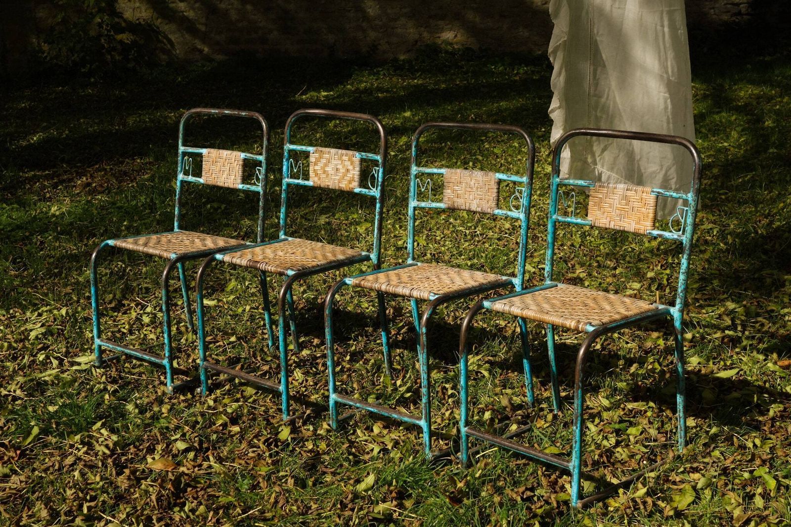 Vintage Tolix Style Industrial Chairs   Outdoor Garden Decoration