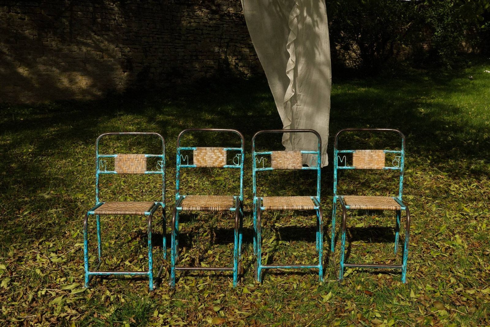 Vintage Tolix Style Industrial Chairs   Outdoor Garden Decoration photo vintage