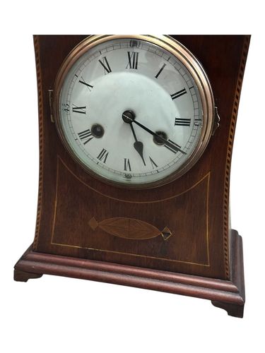 An Arts And Crafts Mantle Clock With Inlay Liberty & Co? photo for sale