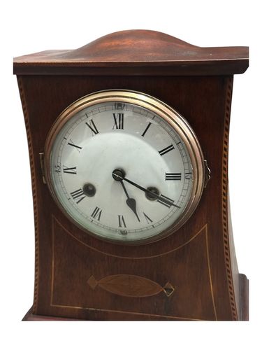 An Arts And Crafts Mantle Clock With Inlay Liberty & Co? photo 220.0