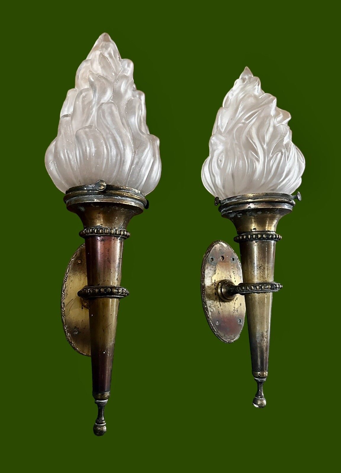 Pair Of Torchere Art Deco Wall Lights Gorgeous Torch Lights photo furniture