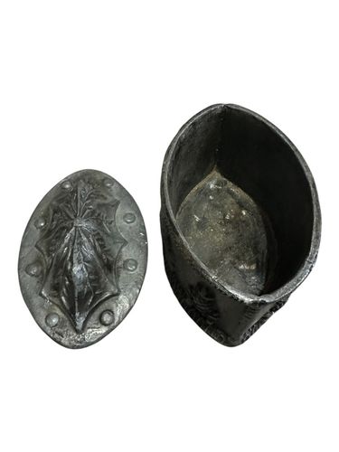 Rare Antique Georgian Lead Tobacco Jar C18th 1610 Grams photo for sale