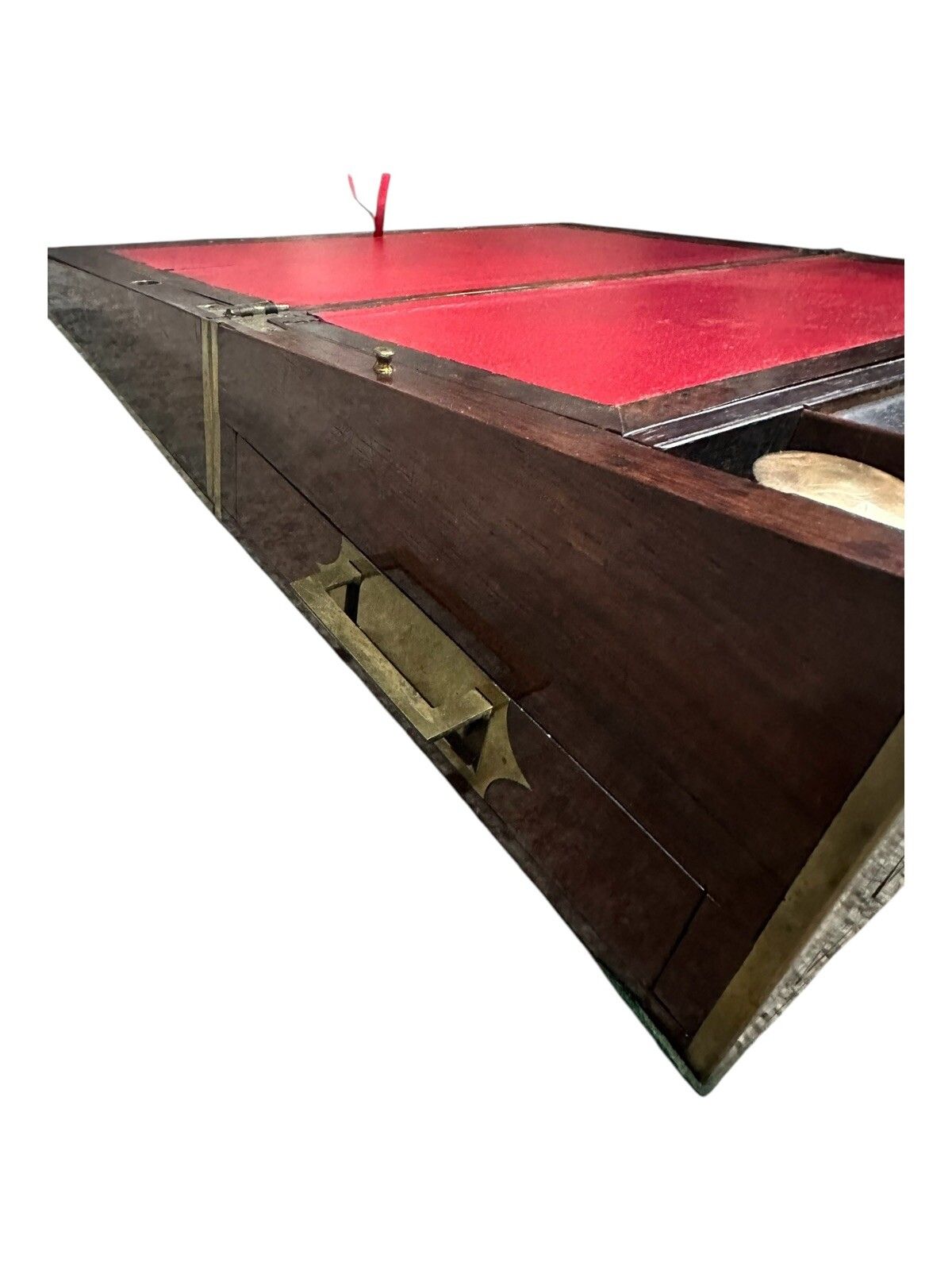 Furniture Superb Large Regency Writing Slope Box Campaign 1830 photo
