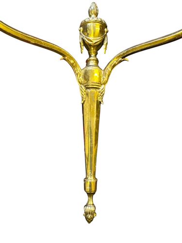 photo furniture Quality Heavy Brass Empire Style French Chandelier And Wall Lights
