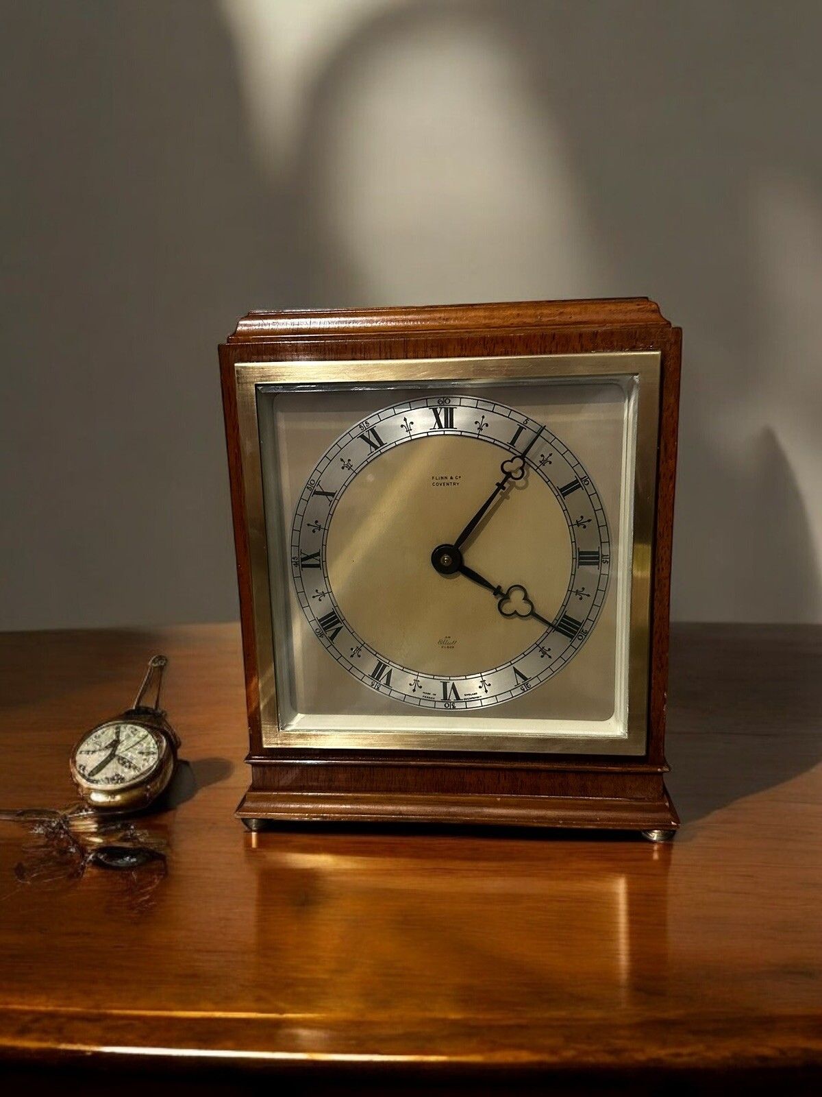 Vintage Elliott London 8 Day Mantel Clock – Oak Cased Clock S  Superb Quality