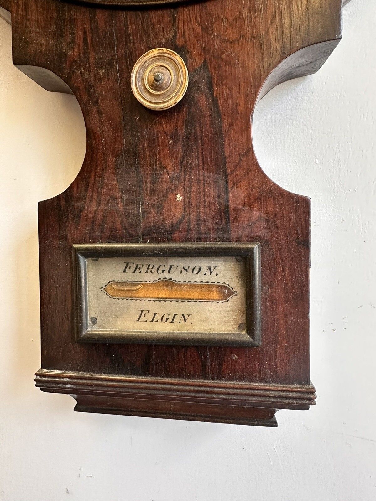 W.S. Ferguson, Elgin 1837 1860 Wheel Barometer Large photo furniture
