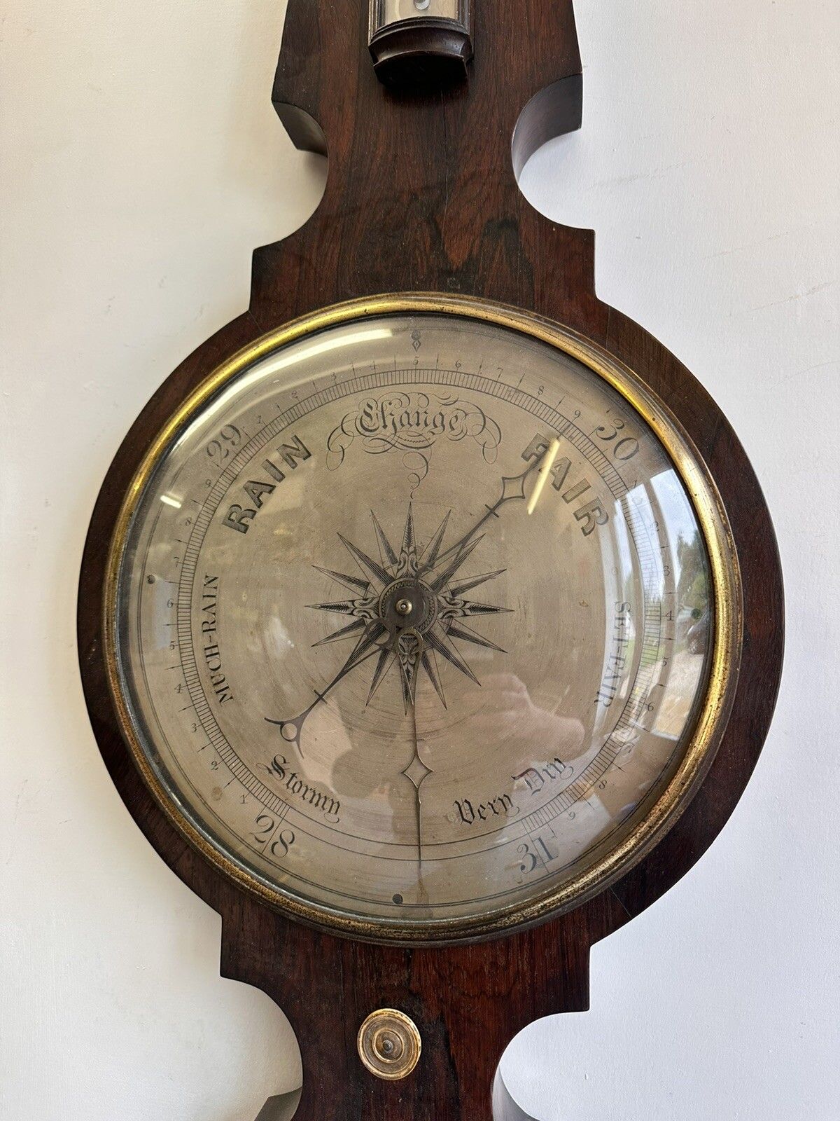 W.S. Ferguson, Elgin 1837 1860 Wheel Barometer Large photo for sale