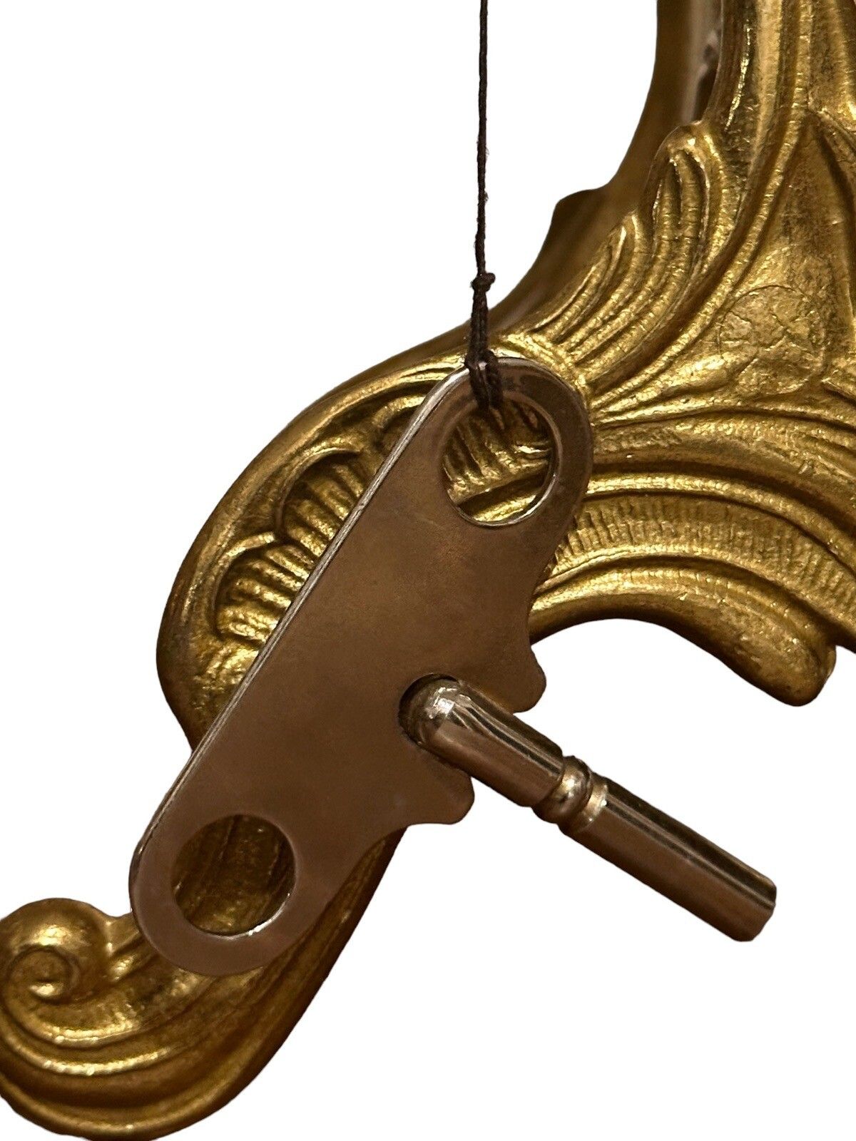 Vintage Brass Rococo After Eight Mantle Clock Franz Hermle Bell Movement photo 165.0