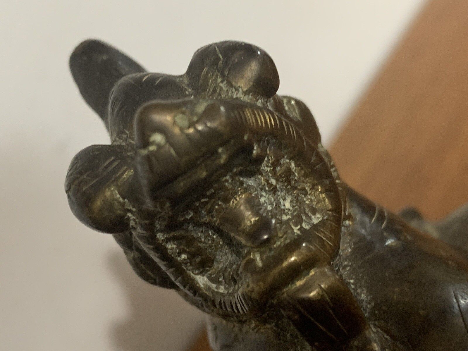 Superb Antique 19th Century Bronze Oriental Pair Of Dogs Of Foe photo for sale