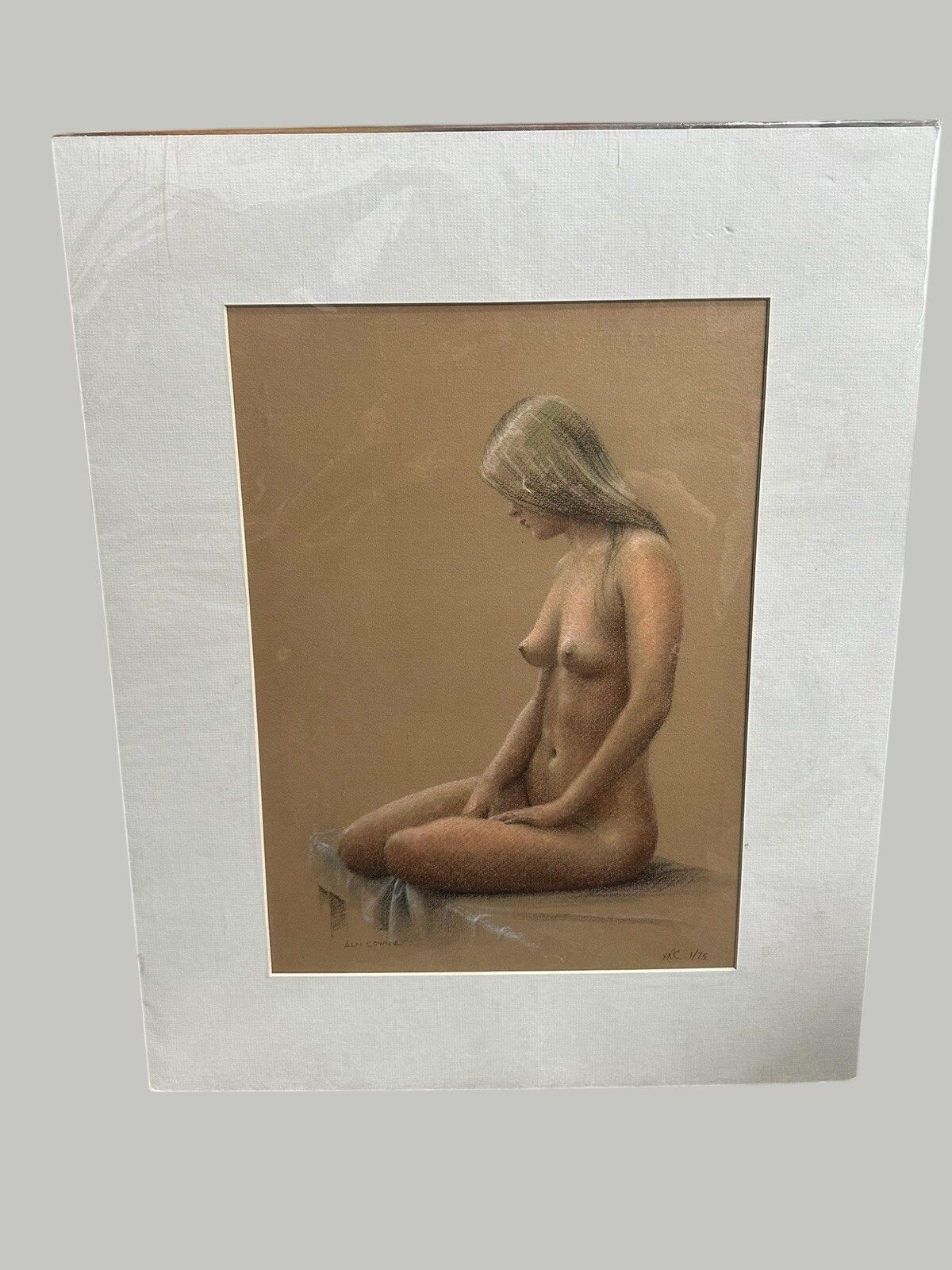 Allan Cownie (British), (20th Century) Signed Ltd Edition 1/75 Nude Sitting photo furniture
