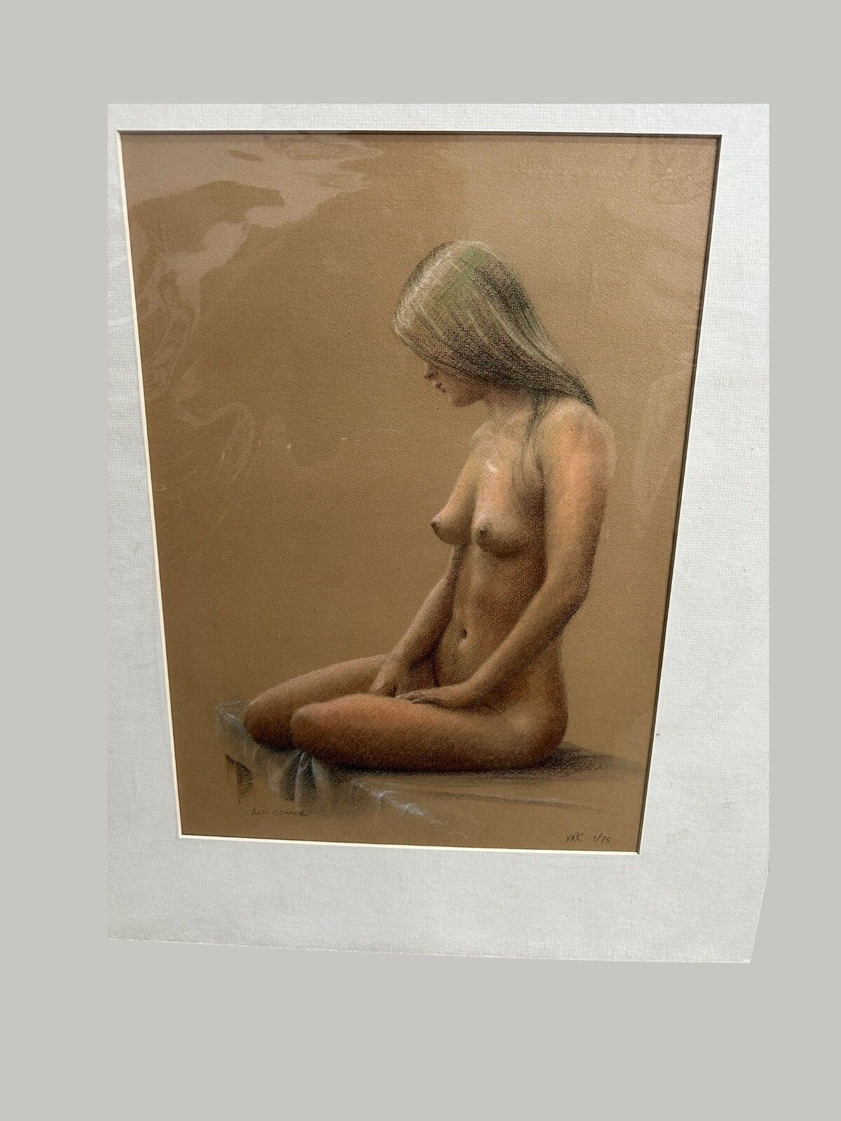 Allan Cownie (British), (20th Century) Signed Ltd Edition 1/75 Nude Sitting photo for sale