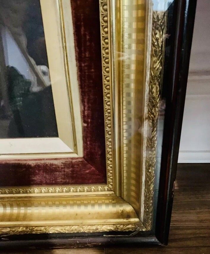 Large Antique Oil Painting Portrait  85cm By 70cm  Victorian Gentleman photo vinterior