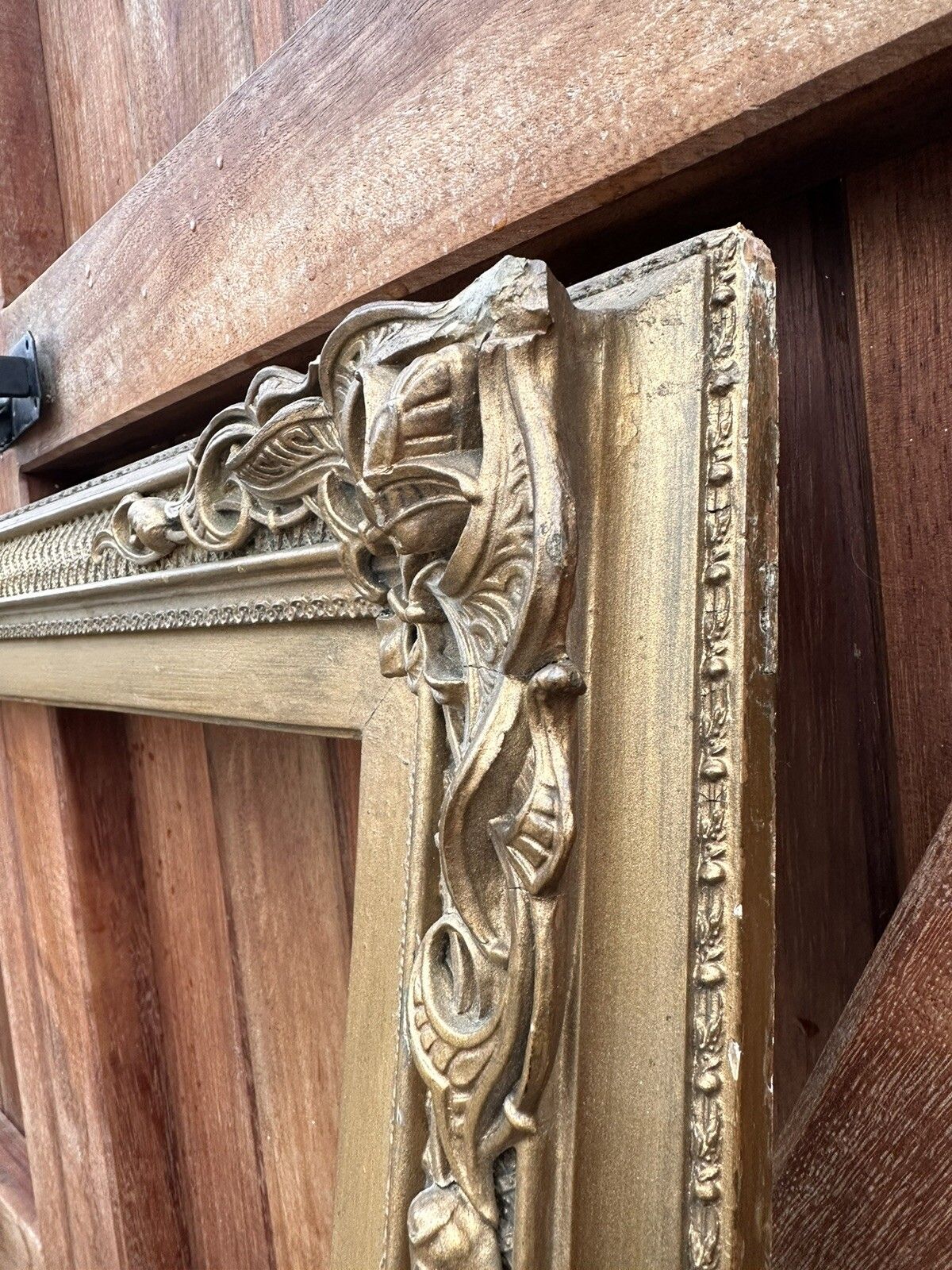 ￼Huge Antique 19th Century Wood Gilt Rococo Frame 150cm By 92cm photo for sale