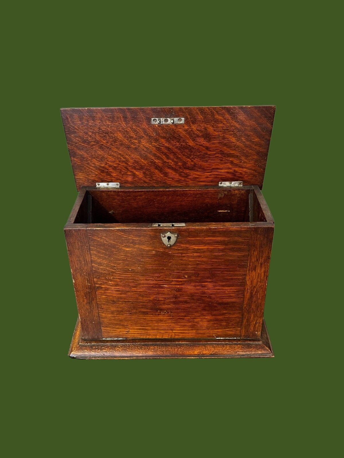Antique Victorian Campaign Desk Letter Holder Stationery Writing Box Wooden photo furniture