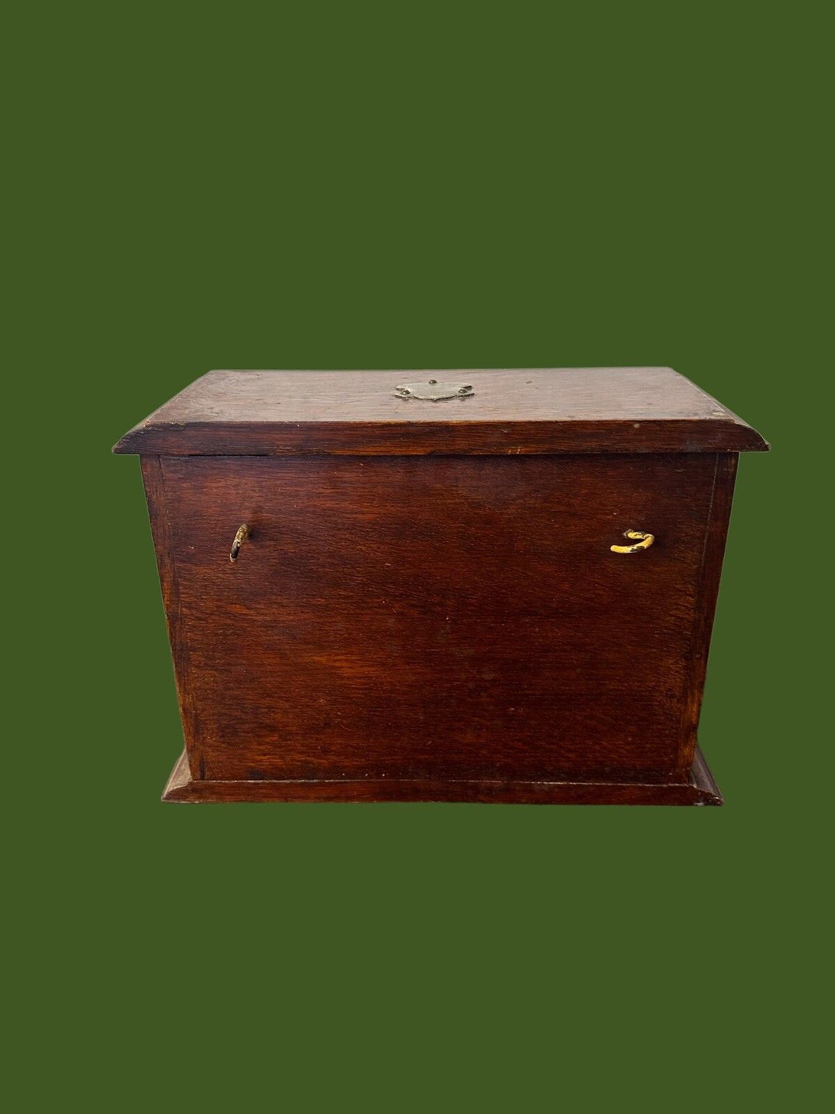 Antique Victorian Campaign Desk Letter Holder Stationery Writing Box Wooden photo Home Decor