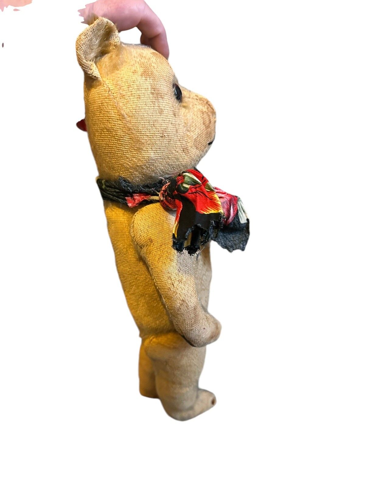1930s/40s Straw Filled Jointed Teddy Bear 16” photo buy