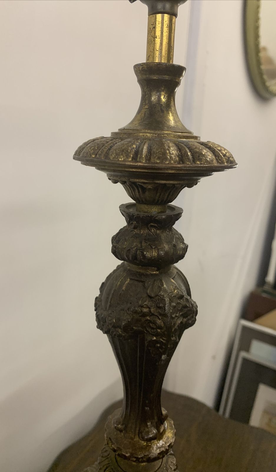 Antique Exquisite French Huge Bronze And Marble Cherub Table Lamp photo 195.0
