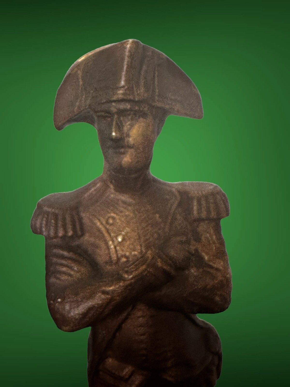 Antique Napoleon Bonaparte Figure Sculpture 19th Century photo vintage