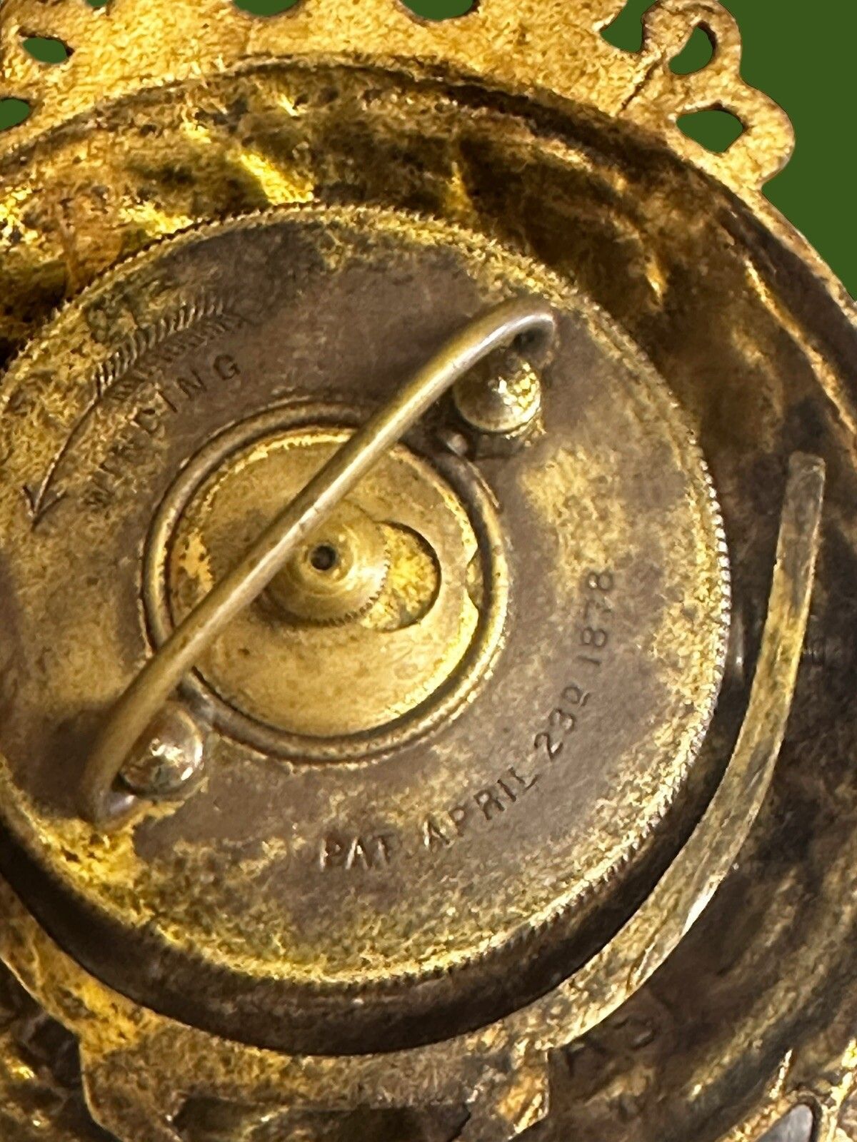 Ansonia Clock Co 1878 Rococco American Mantle Gold Gilt Pretty photo buy