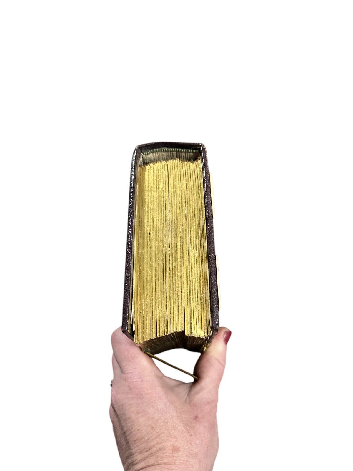 Antique Victorian Leather Bound And Decorative Photo Album Book photo vinterior