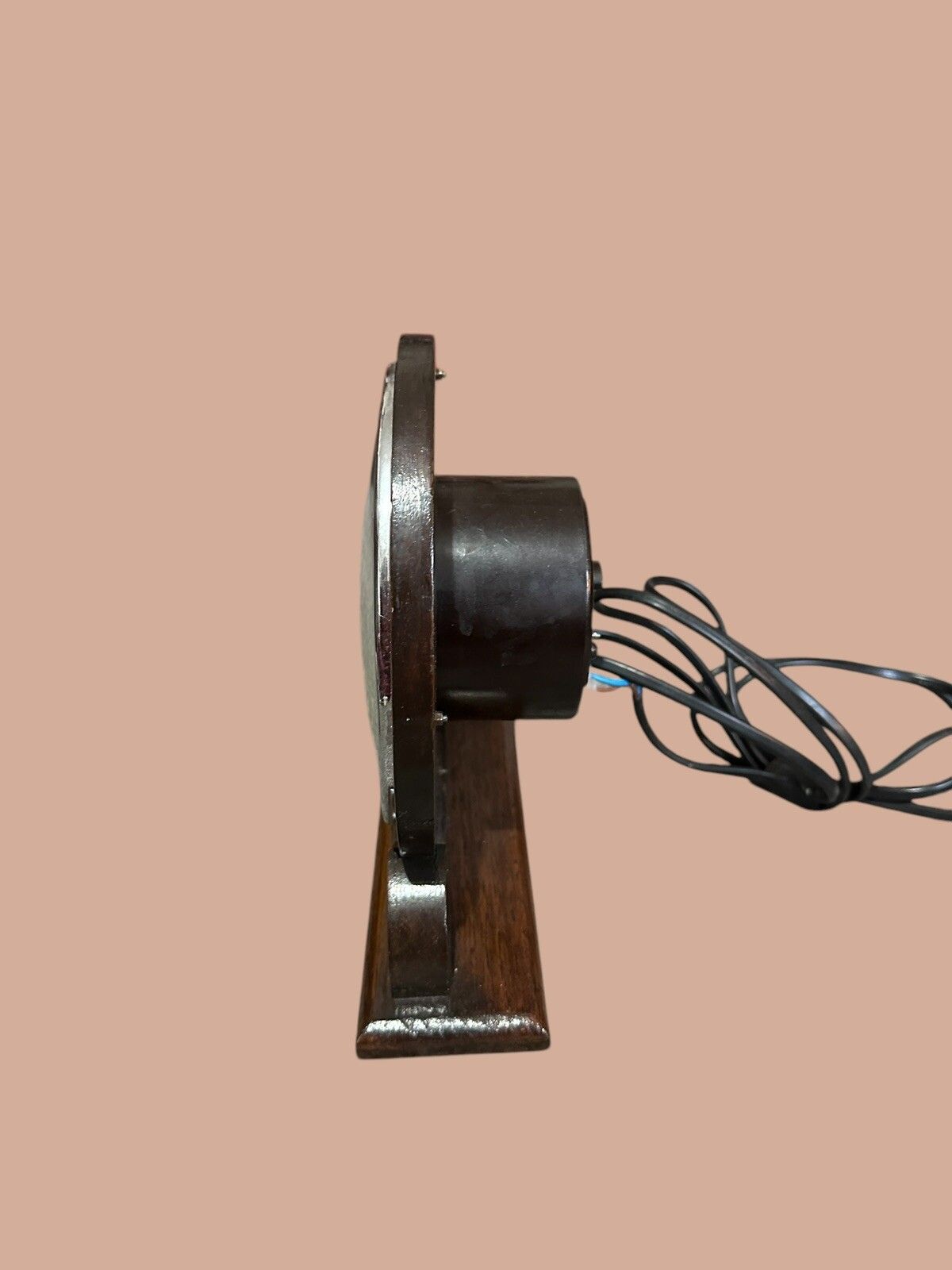 Art Deco Electric Stylish Oak Desk Mantle Clock, English, C1930 By Temco photo for sale