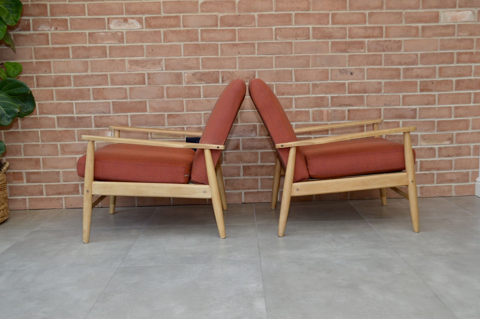 Pair Of Mid Century Scandinavian Teak Easy Chairs photo 1225.0